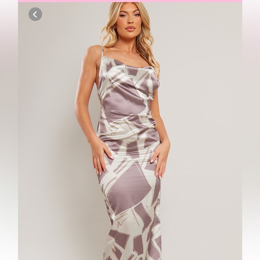 Satin summer dress